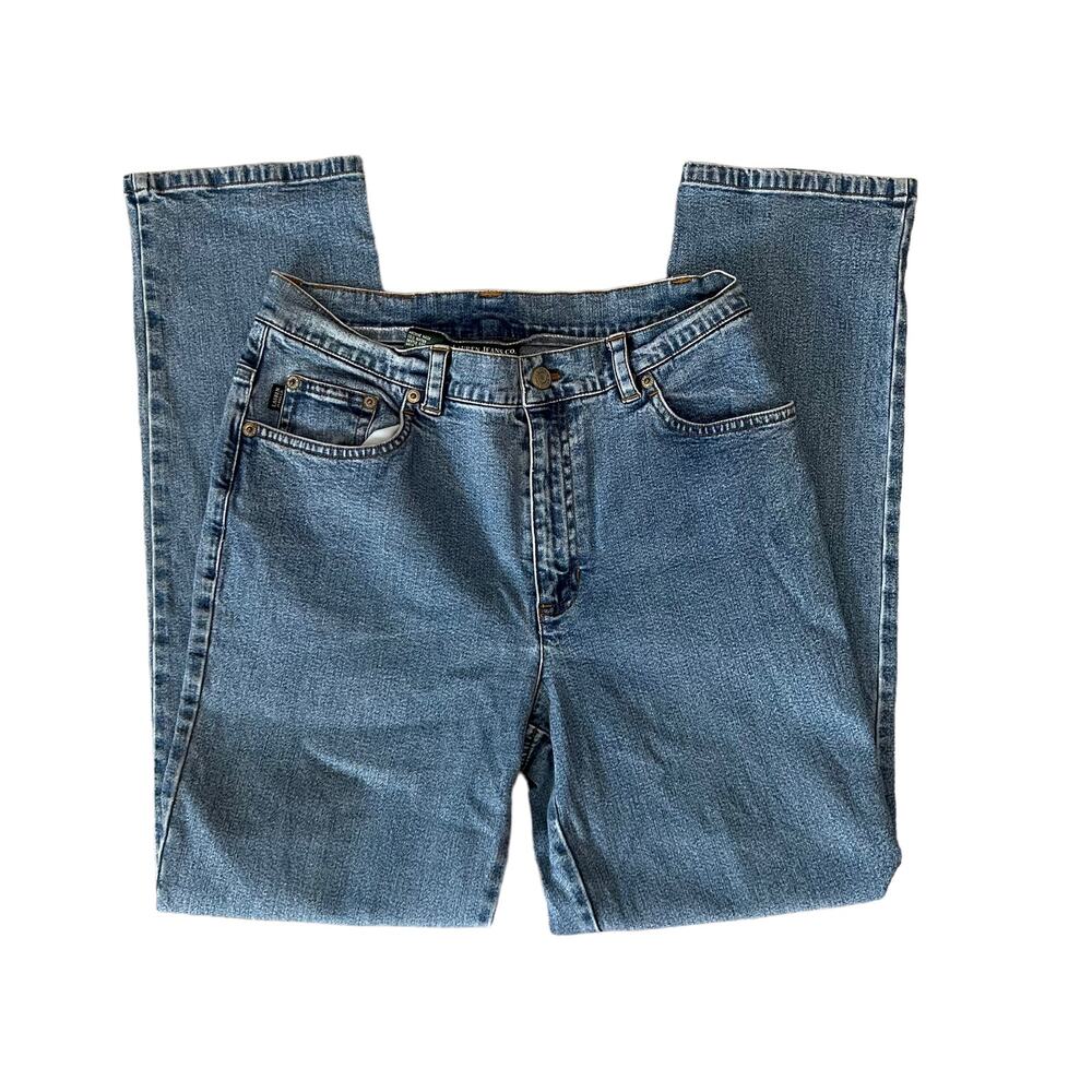 Vintage Lauren Ralph Lauren High-Waisted Medium Wash Jeans Size 4 Y2K Denim